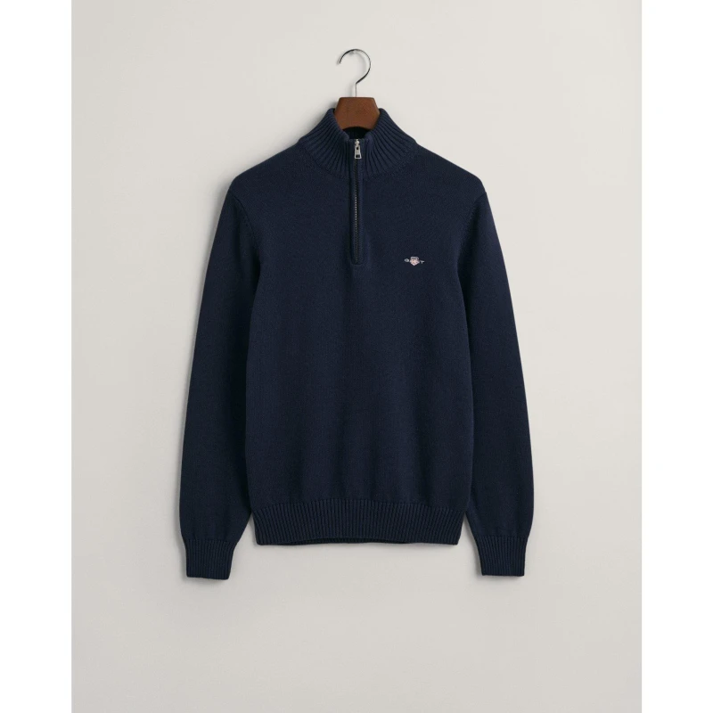 Image of Gant Casual Half-Zip Knit Evening Blue S