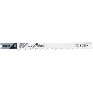 Image of Bosch U101 B Wood Cutting Jigsaw Blades Pack of 3