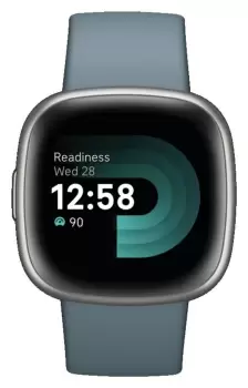 Image of Fitbit Versa 4 Smartwatch - Blue/Platinum