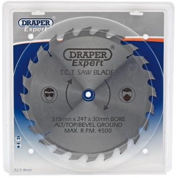 Image of Draper Expert TCT Saw Blade 315X30mmx24T 9496