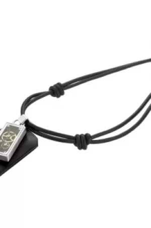 Image of STORM Jewellery Cog Leather Pendant Silver JEWEL 9980690/S