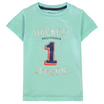 Image of Hackett Hackett Short Sleeve No 1 Print T Shirt - Green