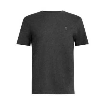 Image of AllSaints Brace Tonic Crew T-Shirt - Charcoal Marl