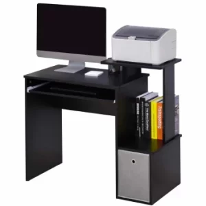 Image of Aeric Computer Desk with Storage, Black