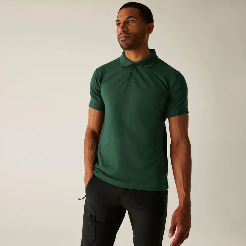 Image of Regatta Mens Pro 50/50 Pique Polo Bottle Green male S