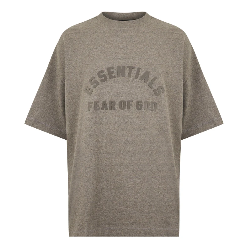 Image of Fear Of God Essentials Short Sleeve Tee Heather Grey male Small