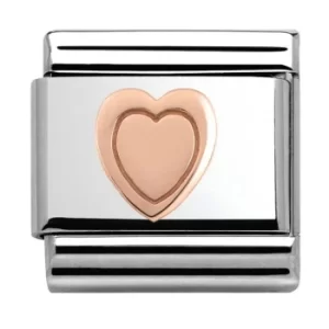 Image of Nomination CLASSIC Rose Gold Symbols Heart Charm 430104/03