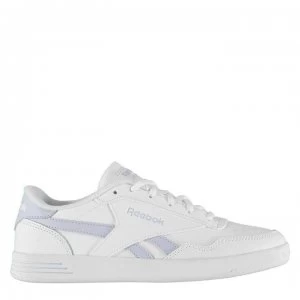 Image of Reebok Royal Techque Ladies Leather Trainers - White/Purple