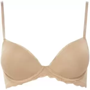 Image of Calvin Klein Seductive comfort with lace demi multiway bra - Beige
