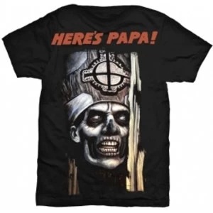 Image of Ghost Here's Papa Mens Black T Shirt: Small