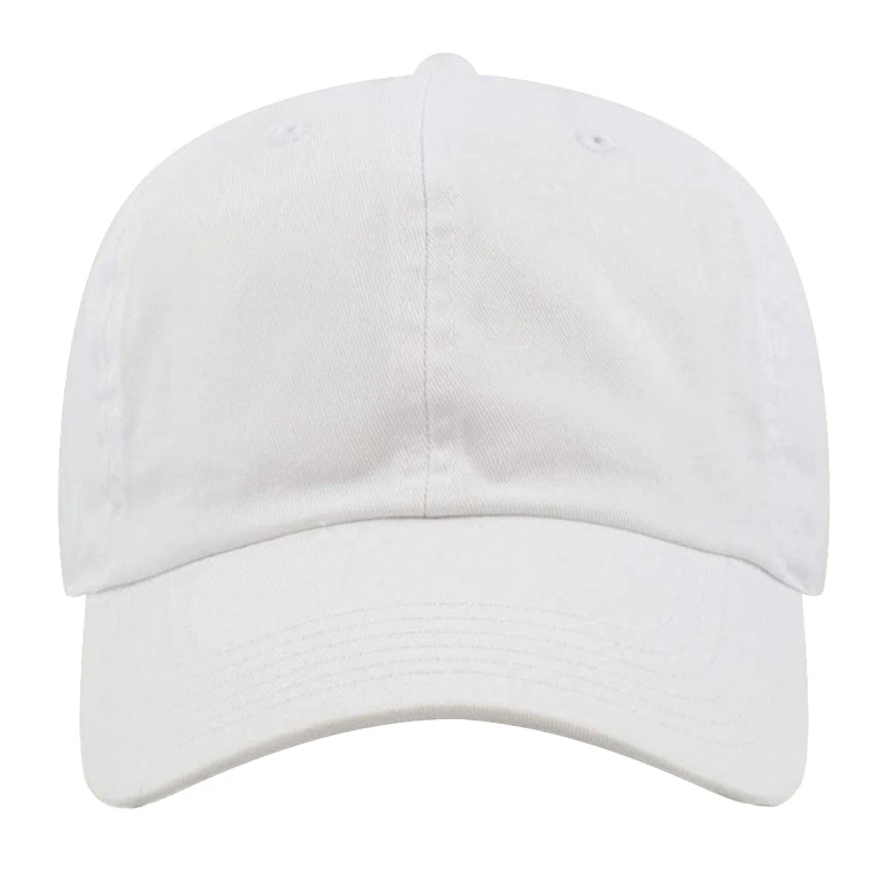 Image of Beechfield Beechfield Men Low Profile Heavy Brushed Cotton Baseball Cap in White White One Size Male 5055747773798
