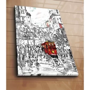 Image of 70100C-084 Multicolor Decorative Canvas Painting