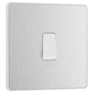 Image of BG Evolve Brushed Steel 20A 16Ax Single Intermediate Light Switch