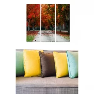Image of MDF233466 Multicolor Decorative MDF Painting (3 Pieces)