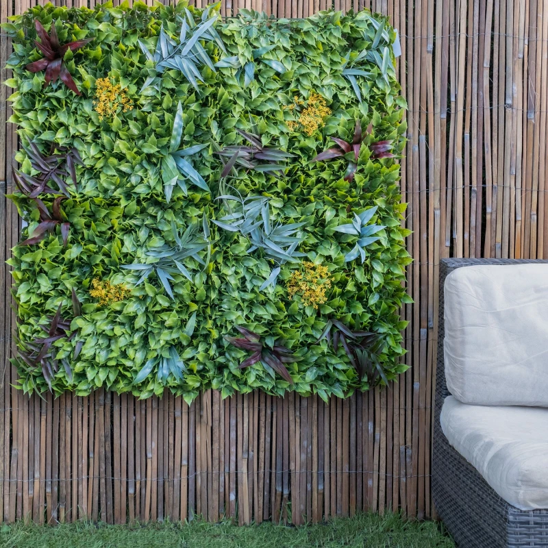 Image of Artificial Textured Flower Wall Panels