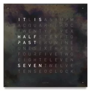 Image of QLOCKTWO Large Creators Edition Raw Iron Wall Clock 90cm