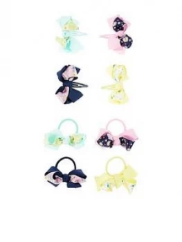 Image of Monsoon Girls Daisy Print Bow Hair Set - Multi