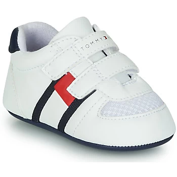 Image of Tommy Hilfiger T0B4-30191 boys's Childrens Shoes Trainers in White - Sizes 2 toddler,3 toddler