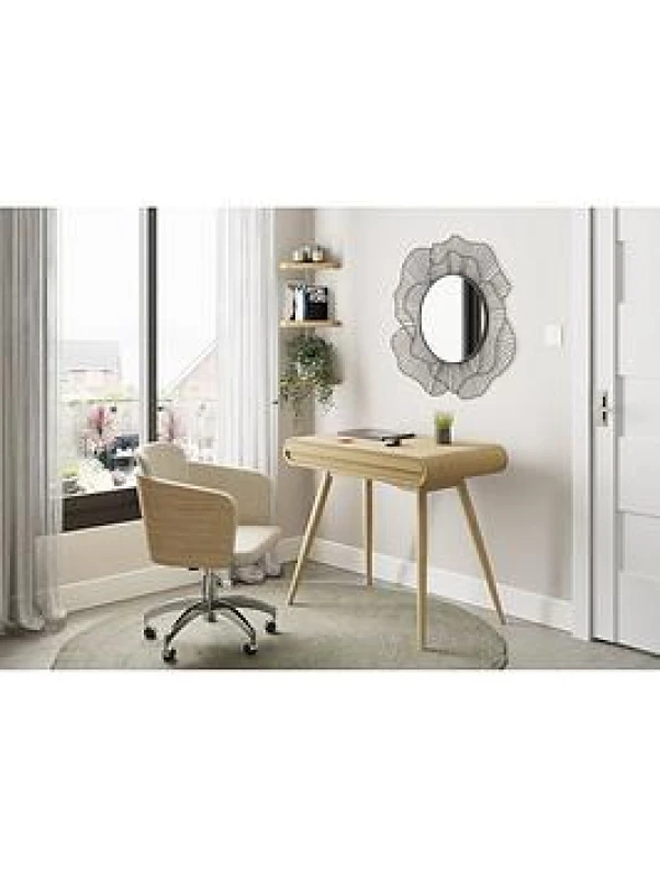 Image of Jual Furnishings San Francisco Walnut Drawer Desk, Brown PC810 WALNUT