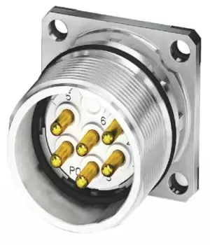 Image of Phoenix Contact 1619972 Circular Connector, Rcpt, 9Pos, Panel