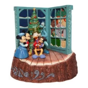 Image of Carved by Heart Mickey Mouse Christmas Carol Disney Traditions Figurine