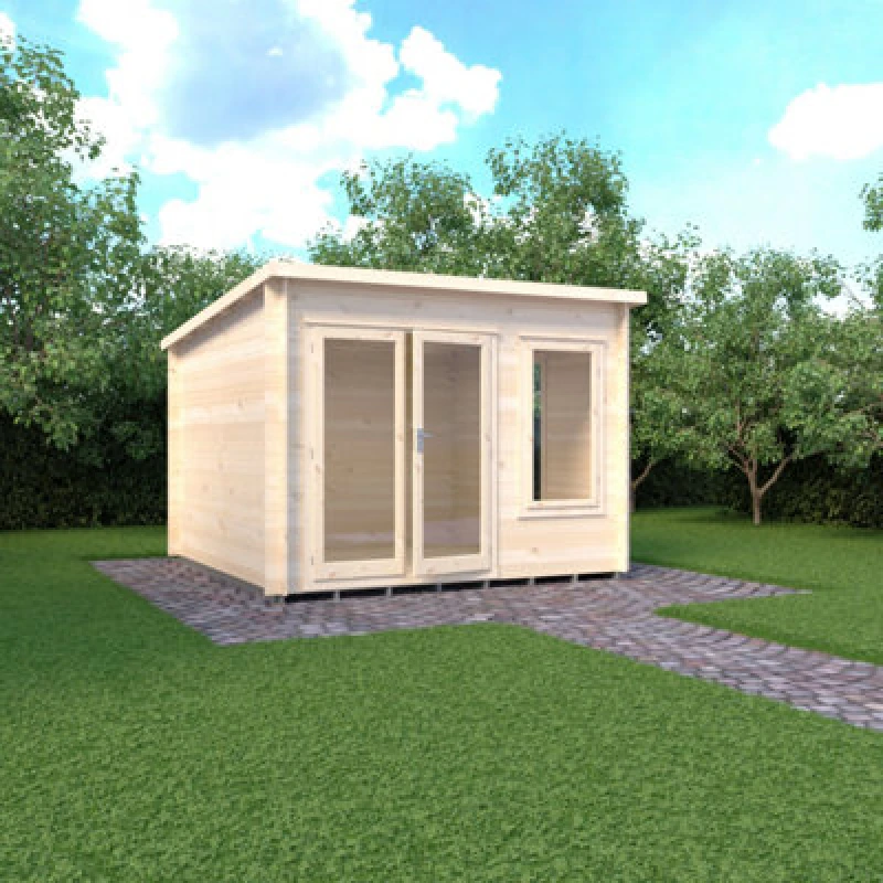 Image of Shire Emneth 10X10 19mm Summer House Log Cabin