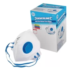 Image of Silverline Fold Flat Valved Face Mask FFP2 NR Display Box 25pk FFP2 NR 282404