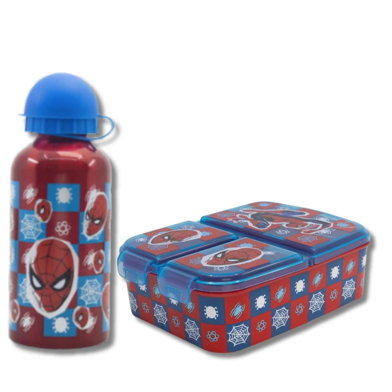 Image of Spiderman Spiderman Lunch Set Lunch Boxes 98822 Blue 38161008000