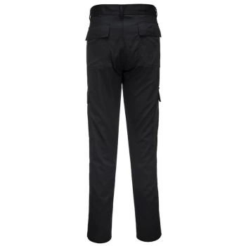 Image of Portwest - C711BKR30 - sz Regular 30 Slim Fit Combat Trouser - Black