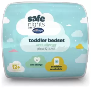 Image of Silentnight Safe Nights Anti Allergy Duvet & Pillow -Cot Bed