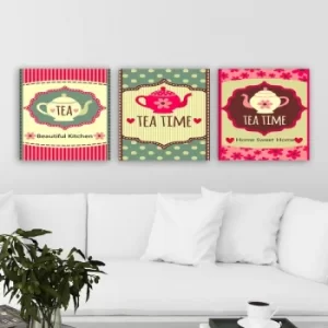 Image of P160570262 Multicolor Decorative Canvas Painting (3 Pieces)