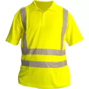 Image of Hi Vis Polo Shirt in Yellow, Size XL