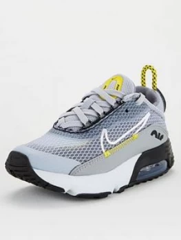 Image of Nike Air Max 2090 Childrens Trainer - Grey White Multi