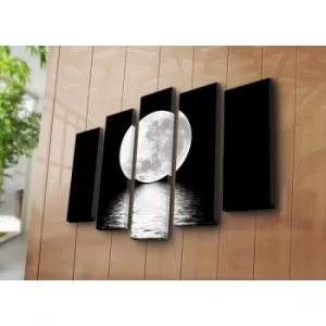 Image of 5PATK-74 Multicolor Decorative Canvas Painting (5 Pieces)