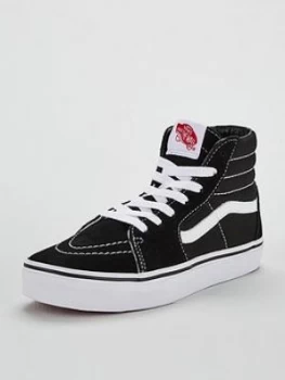 Image of Vans Sk8-Hi Junior Trainer - Black/White, Size 10