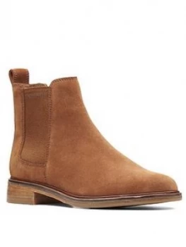 Image of Clarks Clarkdale Arlo Ankle Boot, Dark Tan Suede, Size 5, Women