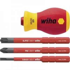 Image of Wiha STUBBY VDE Interchangeable grip Handle diameter: 34mm Compatible with: Wiha Torque, Wiha slimBit