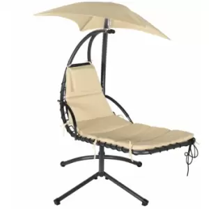 Image of Deluxe Garden Hanging helicopter chair - Natural