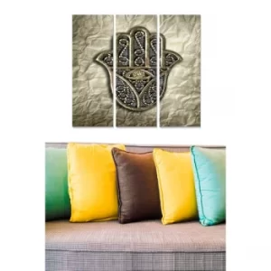 Image of MDF9310977 Multicolor Decorative MDF Painting (3 Pieces)