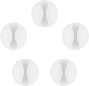 Image of Goobay Cable Management 1 Slot, White, 5 pcs