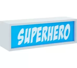 Image of PREMIER KIDS Superhero LED Light Box Lamp - Blue & White