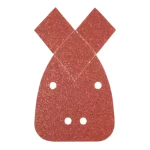 Image of Silverline Hook & Loop Detail Sander Sheets w/ 2 Tips 140mm 10pk 60 Grit 536093