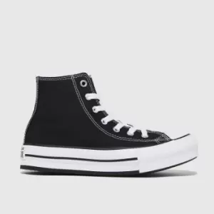 Image of Converse Black Eva Lift Hi Girls Junior Trainers