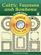 Image of celtic frames and borders cd rom and book