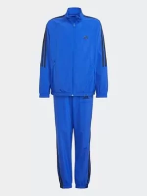 Image of Boys, adidas Woven Set, Black/White, Size 7-8 Years