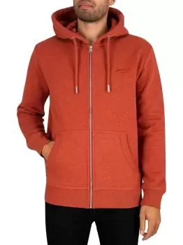 Image of Vintage Embroidered Zip Hoodie