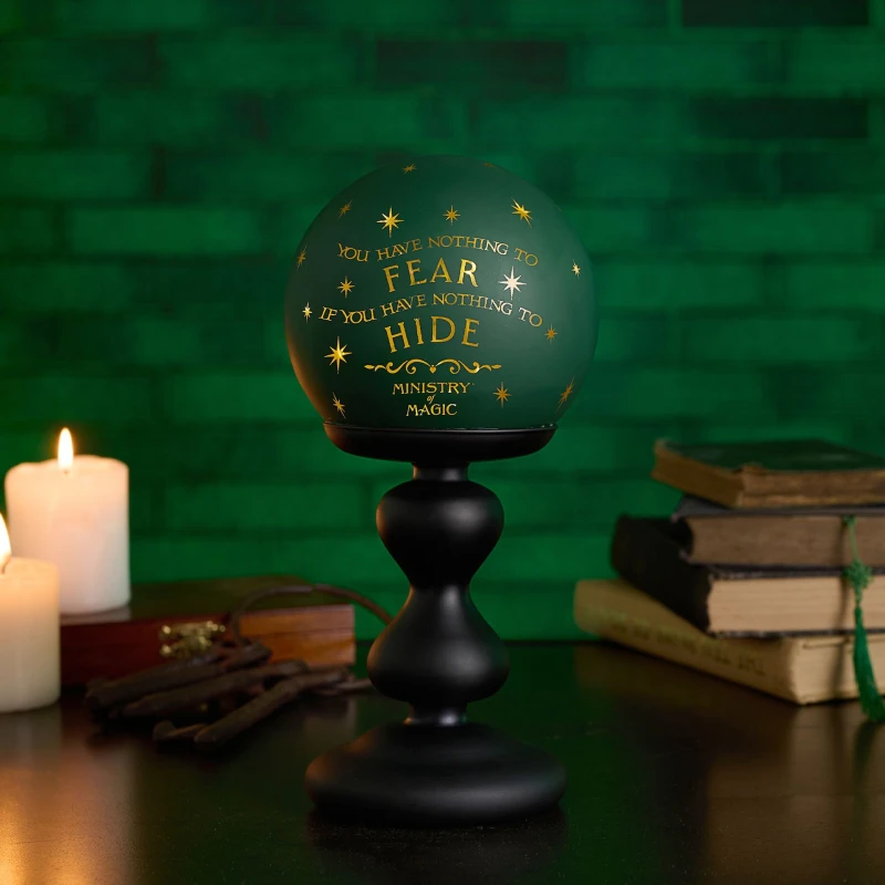 Image of Warner Bros Harry Potter Dark Arts Light Up Object - Ministry Of Magic Green unisex