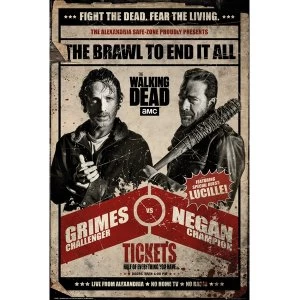 Image of The Walking Dead Fight Maxi Poster