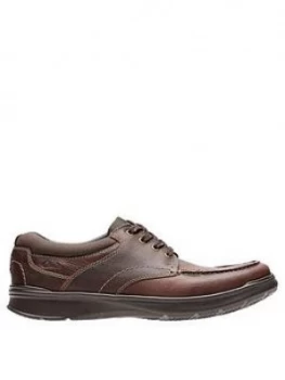Image of Clarks Cotrell Edge Shoes - Brown Oily, Size 6, Men
