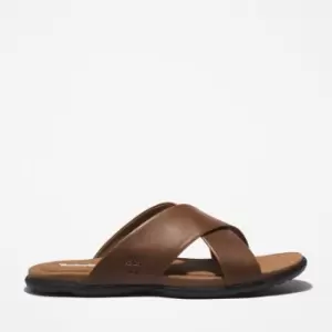 Image of Timberland Kesler Cove Cross-band Sandal For Men In Brown Medium Brown, Size 6.5
